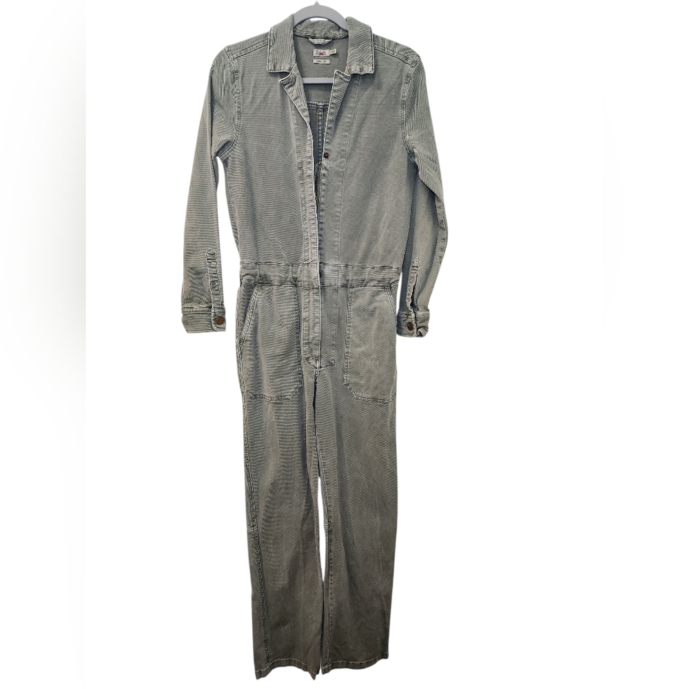 Faherty Women's Olive Overland Twill Jumpsuit Size XS - Picture 5 of 15